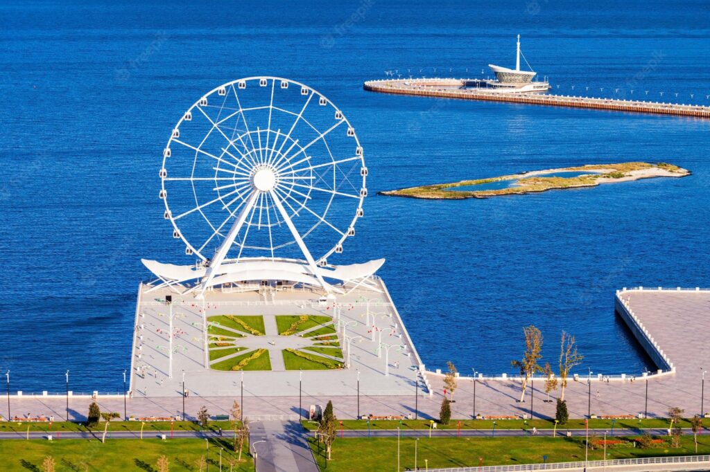 baku ferris wheel also known as baku eye is ferris wheel baku boulevard seaside national park baku azerbaijan 78361 7732